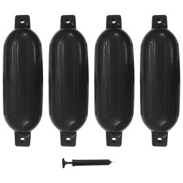 Boat Fender 4 Pcs Black 58.5x16.5cm