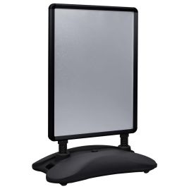 A1 Waterbase Poster Stand Black Aluminium Alloy