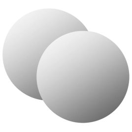 Wall Mirrors 2 pcs 70 cm Round Glass