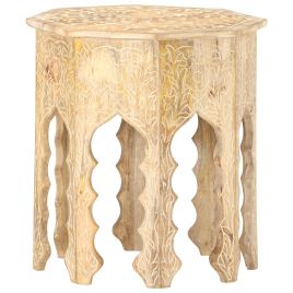 Side Table Ø48 cm Solid Mango Wood
