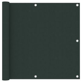 Balcony Screen Dark Green 90x600 cm Oxford Fabric