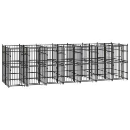 Outdoor Dog Kennel Steel 12.9 m2