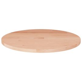 Round Table Top 50x1.5 cm Solid Wood Oak