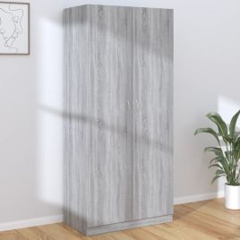 PECS 2 Door Wardrobe Grey Sonoma - 90cm