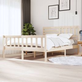 Bed Frame Solid Wood 160x200 cm