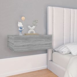 Bedside Table - FALMOUTH 2 Piece Nightstand Grey Sonoma 40cm