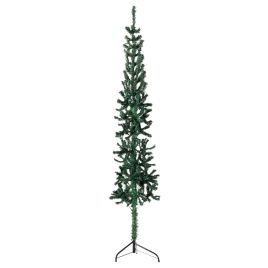 Lauxe Slim Artificial Half Christmas Tree Stand Green 210cm