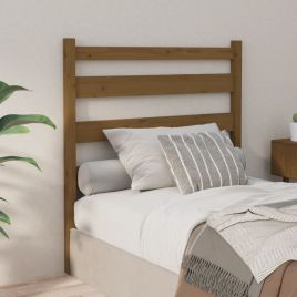 Bed Headboard Honey Brown 81x4x100 cm Solid Wood Pine