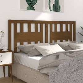 Headboard Honey Brown 126x4x100 cm Solid Wood Pine