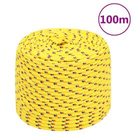 Boat Rope Yellow 10 mm 100 m Polypropylene