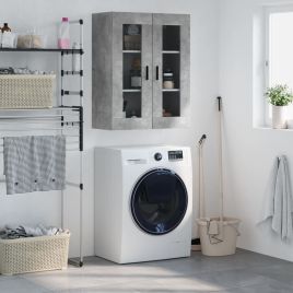 Wall Mounted Cabinet Concrete Grey 69.5x34x90 cm