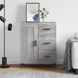 Sideboard Grey Sonoma 69.5x34x90 cm Engineered Wood