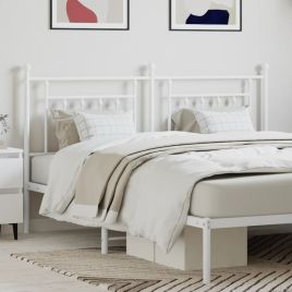 Metal Headboard White 180cm