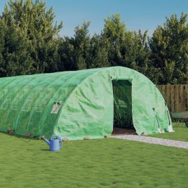 Greenhouse with Steel Frame Green 30 m2 6x5x2.3 m