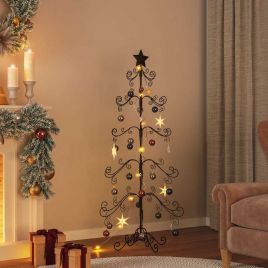 TIVREL Metal Christmas Tree for Decoration Black 150 cm