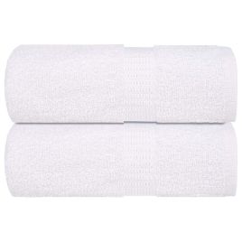 Guest Towels 2 pcs White 30x50 cm 360 gsm 100% Cotton
