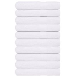 Towels 10 pcs White 100x200 cm 360 gsm 100% Cotton