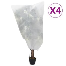 Plant Fleece Covers with Drawstring 4 pcs 70 g/m2 0.8x1.2 m