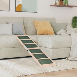 Dog Ramp Green 120x30cm Solid Wood Fir