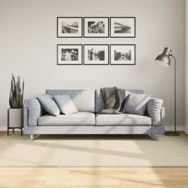 Rug Short Pile Soft and Washable Cream 160x230cm