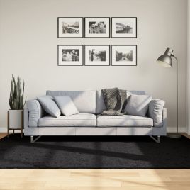 Rug OVIEDO Short Pile Black 160x230cm