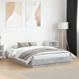Bedframe Concrete Grey 120x190cm Small Double