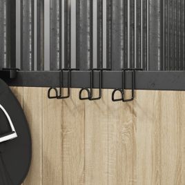 Bridle Hangers 3 Pieces Black Steel