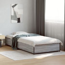 Bedframe Grey Sonoma 100x200cm