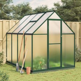 CHRIDG Greenhouse with Base Frame 224x169x202 cm Aluminium - Green
