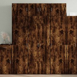 Storage Cabinet Smoked Oak 70x42.5x225 cm Engineered Wood