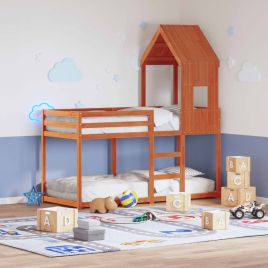 Bunkbed Wax Brown 90x200cm Solid Wood Pine
