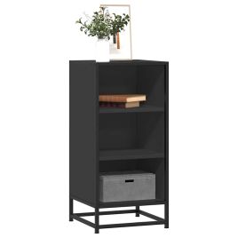 Sideboard Black 35.5x35x76 cm Engineered Wood and Metal