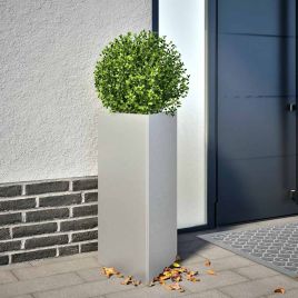 Garden Planters 2 pcs Triangular 40x40x75 cm Galvanized Steel