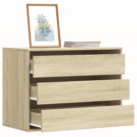 FEWISH Light Oak Finish Chest of Drawers - Medium-sized, 3 Drawers
