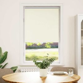 Roller Blind Blackout Off White 70x130 cm Fabric Width 65.7 cm Polyester