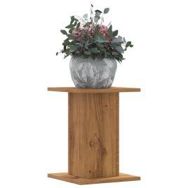 OROAK Plant Stands 2 pcs Artisian 30x30x40 cm Wooden - Oak