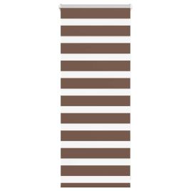Zebra Blind Brown 55x100 cm Fabric Width 50.9 cm Polyester
