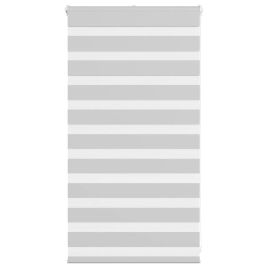 Zebra Blind Light Grey 75x100 cm Fabric Width 70.9 cm Polyester