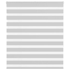Zebra Blind Light Grey 125x150 cm Fabric Width 120.9 cm Polyester