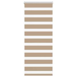 Zebra Blind Sand Brown 60x100 cm Fabric Width 55.9 cm Polyester