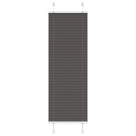 Pleated Blind Black 45x150 cm Fabric Width 44.4 cm Polyester