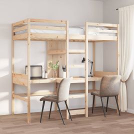 Loft Bedframe 75x190cm Solid Wood Pine