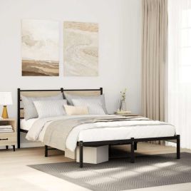 Metal Bedframe Sonoma Oak 140x190cm