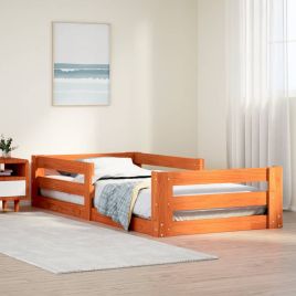 Bedframe Wax Brown 75x190cm Small Single Solid Wood Pine