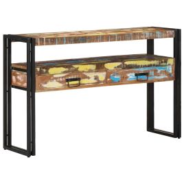 End Tables Multicolour 120x33x75 cm Solid Reclaimed Wood&Metal