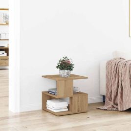 Side Table Artisan Oak 40x40x40 cm Made of Engineered Wood