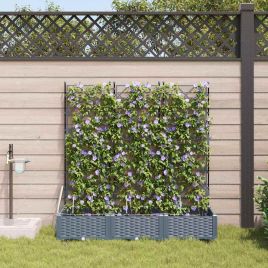 LIHRIDG Garden Planter 3 pcs LiGht Steel - Grey