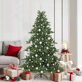 EMBERA Artificial Hinged Christmas Tree with 300 LEDs 180 cm PVC