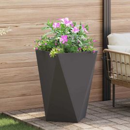 CLSRIDG Planter 50x50x75 cm Steel - Black