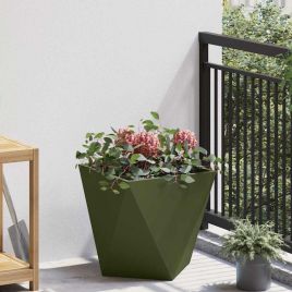 CLSRIDG Planter Olive 40x40x40 cm Steel - Green